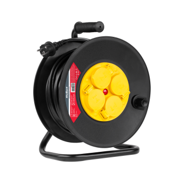 shumee Rebel podaljšek na kolutu, 4 vtičnice, 25m IP44, 3x1,5 mm2, tip konstrukcije, na kolutu