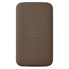 Intenso Intenso USB Type-C 3.2 Gen 2 SSD 500GB - Brzina branja do 1000 MB/s, Šok odporen, Bronast, z USB Type-C in USB Type-A kabli, CE in UKCA certifikati.