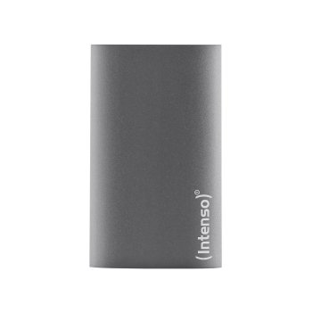 Intenso Intenso 1TB Premium Edition - ANTRACITNA, aluminijasto ohišje, šok odporna, USB 3.2 Gen 1, združljivo z Windows in Mac OS, obseg 320 MB/s, ročni vodič, idealno za shranjevanje podatkov.