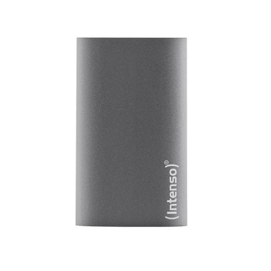 Intenso Intenso 512GB Premium USB Type-A 3.2 Gen 1 - Antracitno, aluminijasta ohišje, odporen na udarce, hitrost branja 320 MB/s, hitrost pisanja 100 MB/s, podporni OS: Windows in Mac.