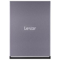 Lexar Lexar SL210 500 GB USB Type-C SSD - Sivi, visoka hitrost branja do 550 MB/s, odporen na udarce in temperaturne spremembe, s 3-letno garancijo.
