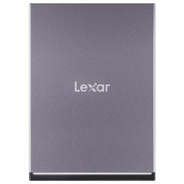 Lexar Lexar SL210 500 GB USB Type-C SSD - Sivi, visoka hitrost branja do 550 MB/s, odporen na udarce in temperaturne spremembe, s 3-letno garancijo.