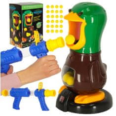 WOWO Komplet arkadnih iger za streljanje na tarčo Hungry Duck XL 2 Guns Balls LED