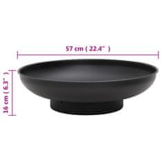 Vidaxl Ognjišče 57 cm jeklo