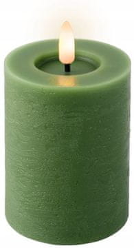 shumee Okrasna LED sveča 7x11,2cm zelena, na baterije