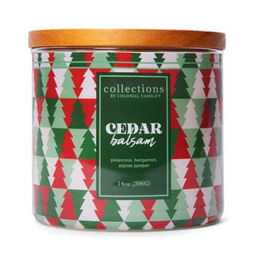Colonial Candle Svíčka Deco, Cedar Balsam, Cedrový balzám, 396 g