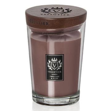 Svíčka Vellutier velká, Patchouli & Musk, Pačuli a pižmo, 515 g