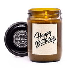 Svíčka Mad Candle, Happy Birthday, Happy Birthday, 360 g
