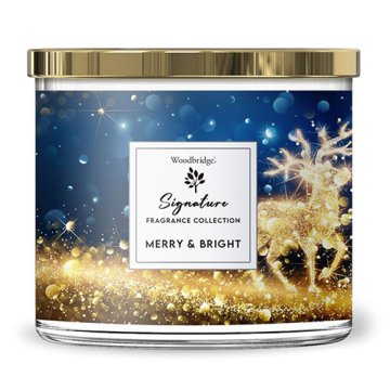 Woodbridge Svíčka Signature, Merry & Bright, Šťastné a veselé, 410 g