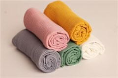 NEW BABY Baby muslin odeja roza