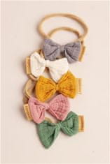 NEW BABY Naglavni trak za dojenčke roza - 0- 12 m