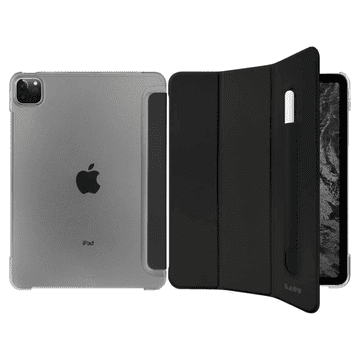 LAUT LAUT HUEX FOLIO - ZAŠČITNA TORBICA Z DRŽALOM ZA APPLE PENCIL ZA IPAD PRO 12.9 4/5/6G (ČRNA)