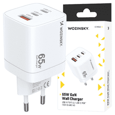 WOZINSKY WOZINSKY CGWCW 65W USB-A / 2 X USB-C GAN STENSKI POLNILNIK - BEL