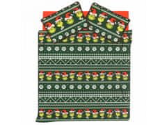 sarcia.eu Grinch zelena posteljnina, bombažna Božična posteljnina 200x220 cm
