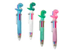 slomart Večbarvni Kemični Svinčnik Dinozaver Avtomatski 6 Barv Mix