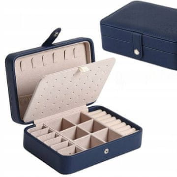 Korbi Škatlica za nakit, temno modri organizator, darilo F43