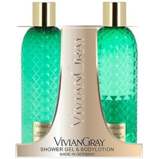 Vivian Gray Kozmetični set za nego telesa z bergamotko in limonsko travo (gel za prhanje in losjon za telo)