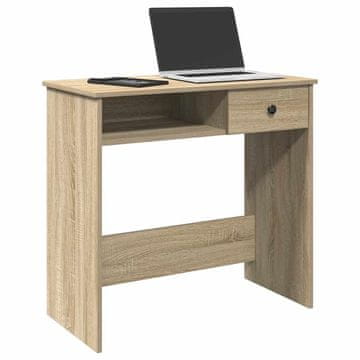 Vidaxl vidaXL Pisalna miza, hrast sonoma, 80x40x75 cm, material na osnovi lesa