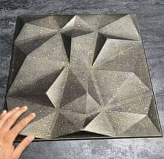 shumee Dekorativne stenske plošče 50x50 cm, pakiranje 8 kosov, antracit