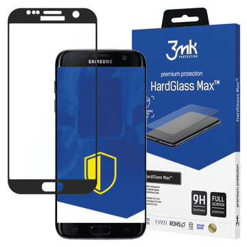 3MK SAMSUNG GALAXY S7 EDGE BLACK - 3MK HARDGLASS MAX