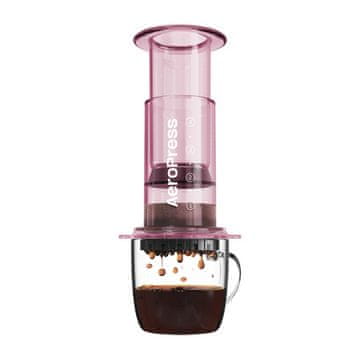 Aeropress Pripomoček za pripravo kave CLEAR pink