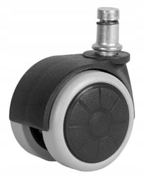 shumee Pohištveni kolesček z 11 mm zatičem, vrtljiv, brez zavore, 50 mm, 50 kg