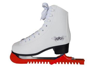 ACRAsport H526-CRV Plastični ščitniki za drsalke rdeči - 1 par