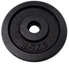 ACRAsport Litoželezni disk (uteži) za hante 2,5 kg - 25 mm