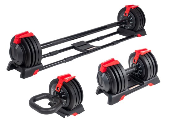 ACRAsport Komplet nastavljivih čink 24 kg, 3v1