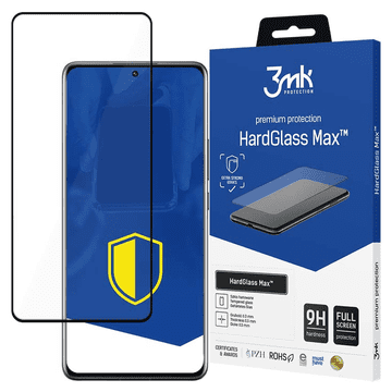 3MK XIAOMI 12 PRO BLACK - 3MK HARDGLASS MAX