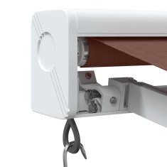 Vidaxl Ročna tenda 3 x 2,5 m Rjava 100% poliester