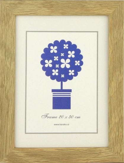 Karako Foto okvir 20x30 cm, les – MDF, namizni, stenski, 70 natur