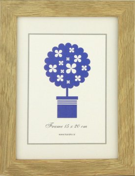 Karako Foto okvir 15x20 cm, les – MDF, namizni, stenski, 70 natur