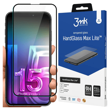 3MK APPLE IPHONE 15 PLUS - 3MK HARDGLASS MAX LITE