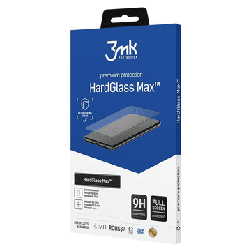 3MK Samsung Galaxy Z Fold 5 (spredaj) - trdo steklo Max črne barve