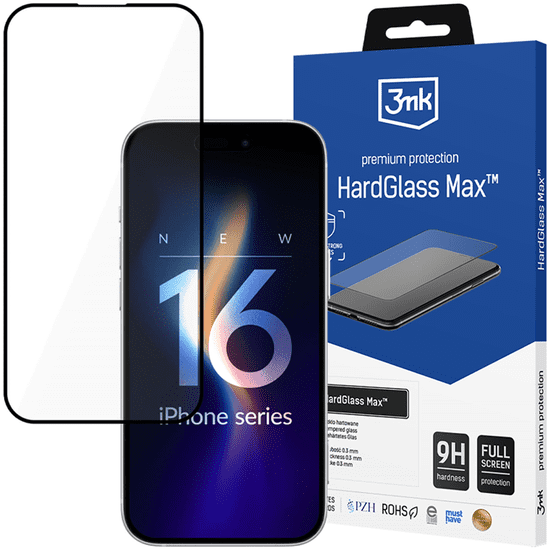 3MK APPLE IPHONE 16 PRO - 3MK HARDGLASS MAX BLACK