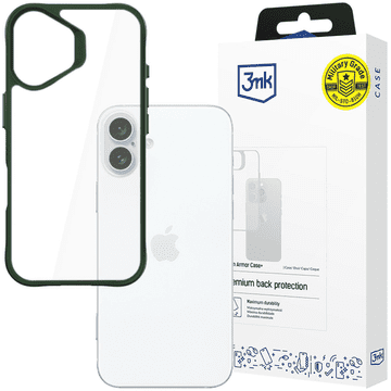 3MK Apple iPhone 16 - 3mk satenast oklepni ovitek+ zelen