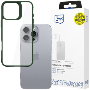 3MK Apple iPhone 16 Pro Max - 3mk satenast oklepni ovitek+ zelen