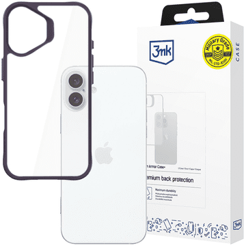 3MK Apple iPhone 16 - 3mk satenast oklepni ovitek+ vijoličen