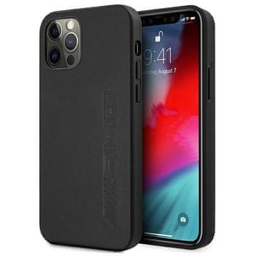 MERCEDES Usnjen ovitek AMG za iPhone 12 Pro Max črne barve