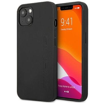 MERCEDES Usnjen ovitek AMG za iPhone 14 Plus, črne barve