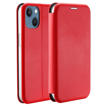 shumee Magnetni ovitek Beline Book za iPhone 14 Plus 6,7 rdeč