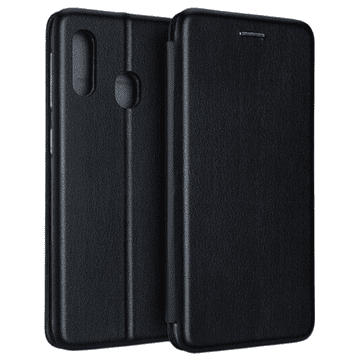 BE Magnetni ovitek za Samsung A20eA202, črne barve
