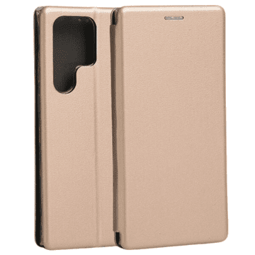 shumee Magnetni ovitek za knjigo Beline za Samsung S23Ultra S918 zlat