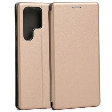 shumee Ovitek za Samsung Galaxy S23 Ultra Beline zlat z naslonom