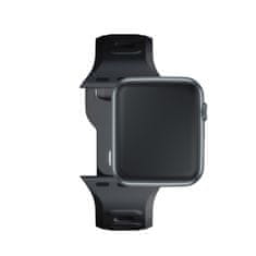 3MK 38/40/41/42 mm črne barve (majhen) - 3mk silikonski pašček za Apple uro