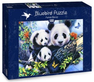 BLUEBIRD Panda Family Puzzle 1000 kosov