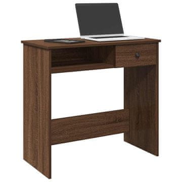 Vidaxl vidaXL Pisalna miza, rjav hrast, 80x40x75 cm, material na osnovi lesa