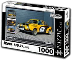 RETRO-AUTA© Sestavljanka št. 62 Škoda 130 RS (1977) 1000 kosov