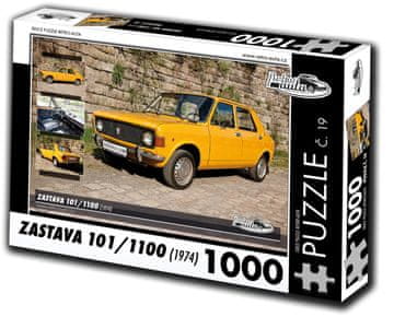 RETRO-AUTA© Puzzle št. 19 Zastava 101/1100 (1974) 1000 kosov